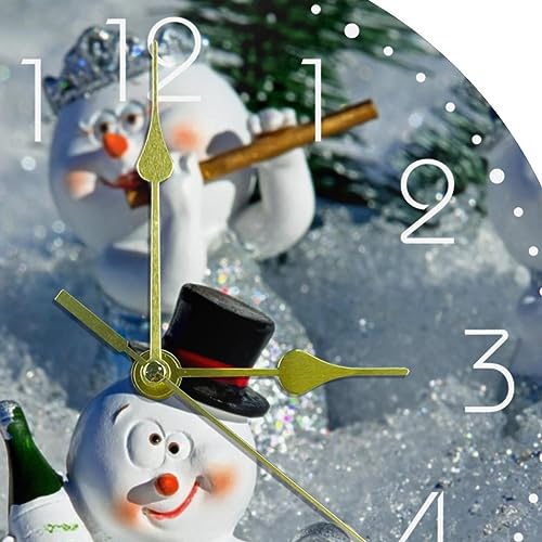 Horloge murale silencieuse de 25 cm à pile pour un sommeil sans tic-tac - 3