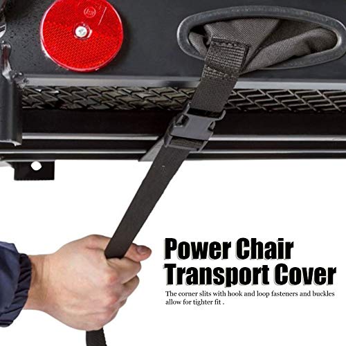 Wheelchair Transport Chair Cover,600D Oxford Waterproof Mobility Scooter Outdoor Storage Cover Lightweight Rain Protector From Dust Dirt Snow Rain Sun Rays #TOP1