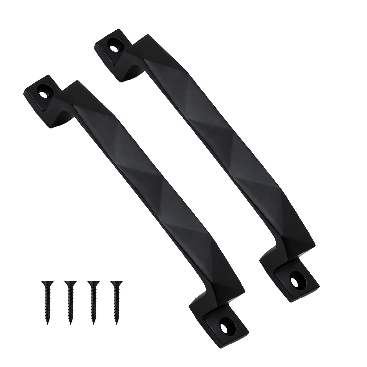 VOLO Chrome Finish Door and Window Handle for Home & Kitchen Doors/Cabinet/Window Handles - Mosaic Type (Model: Run 62) (96mm (4"), Pack of 2 Pcs, Black)-image-23