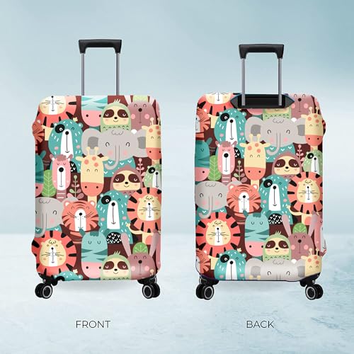 Image of Nasher Miles Polyester Protective Luggage Cover Set of 2 (Small-Medium) - Zoology
