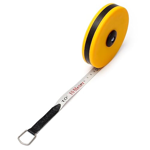 Miniatura 4 de Utoolmart 10M Cinta métrica doble cara métrica fibra de vidrio métrica carrete rollo herramienta de medición 1 unids