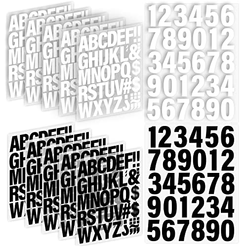 Image of 12 Sheets 500 Pieces Iron on Letters and Numbers, 2 Inch Iron on Vinyl Letters for Clothing, Heat Transfer Letters with A-Z PU Alphabets Sticker, Iron on Letters for Fabric,T-Shirt Printing DIY Craft