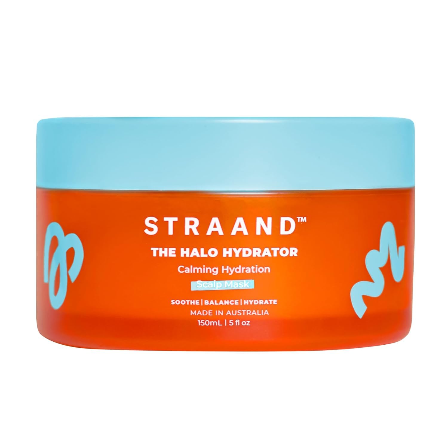 Straand Halo Hydrator - Deep Conditioning Hair Mask for Dry Hair Repair & Dry Scalp Detox - Cooling Gel Mask with Hyaluronic Acid, Aloe Vera and