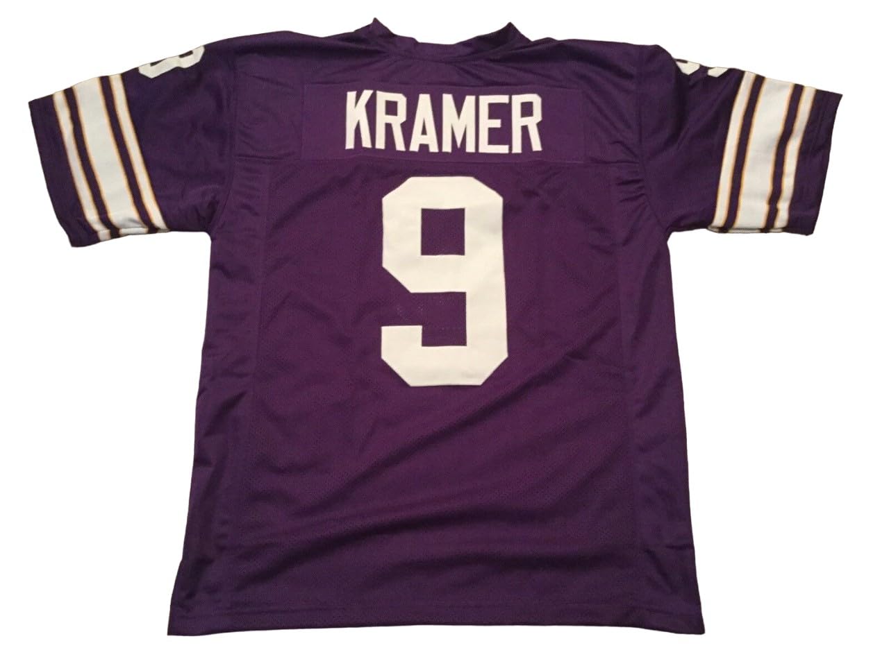 Tommy Kramer Jersey Stitched Purple Custom Football New No Brand/Logos (US, Alpha, Medium, Regular, Regular, Purple)