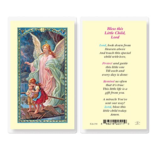 Bless This Little Child Lord Laminated Holy Cards, 25-Count Value Pack