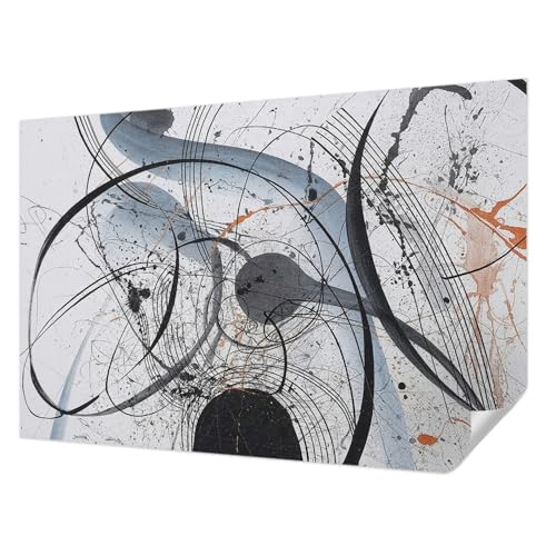 Papier Peint Auto-Adhésif Salon et Chambre Moderne Abstraction Expressive