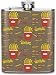 Produktbild Eybfrre Cartoon Fries Sauce Fashion Portable 304 Stainless Steel Leak-Proof Alcohol Whiskey Liquor Wine 7OZ Pot Hip Flask Travel Camping Flagon for Man Woman Flask Great Little Gift