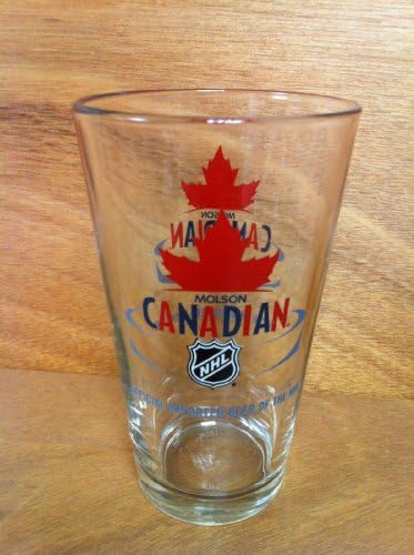 Molson Canadian NHL 16 oz. Pint Beer Glass