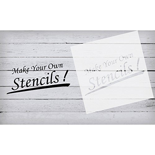 JINSEY Make Your Own Stencil - 10 Pack 6 Mil 12 x 12 inch Blank Stencil Sheets - Ideal Use Compatible & Silhouette Machines (White) - Thumbnail 3