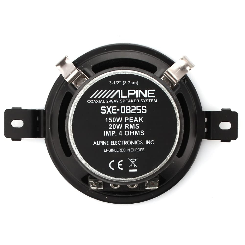 2 speakers ALPINE SXE-0825S 2-way coaxial 8.7 cm 87 mm 3.5