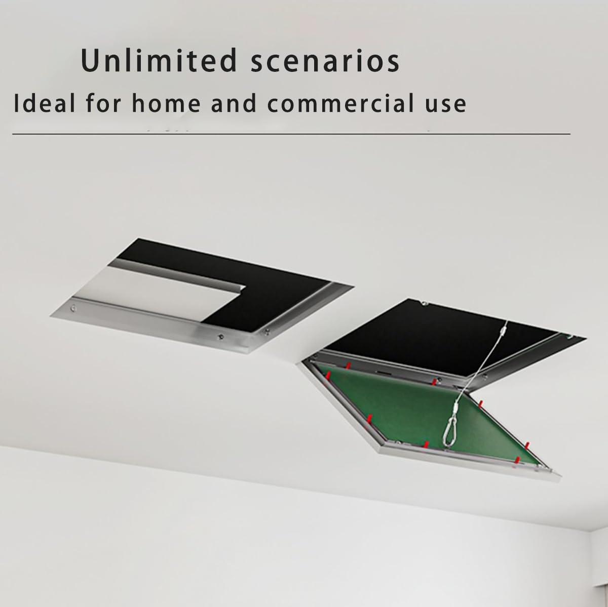 Pannello di accesso universale da parete per soffitto, 55,9 x 66 cm, copertura per ispezione idraulica, mansarda e sfiato, accessorio durevole per manutenzione e riparazioni rapide