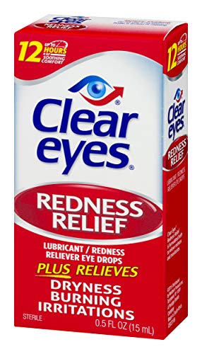 Clear Eyes Redness Eye Relief Eye Drops, 0.5 Fl Oz, Pack Of 3 #TOP5