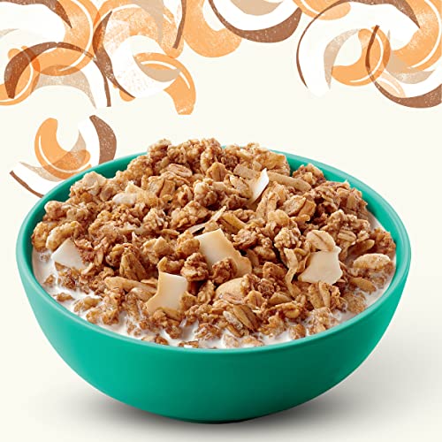 Image of Cascadian Farm Organic Granola with No Added Sugar, Coconut Cashew Cereal, Resealable Pouch, 11 oz. (Pack of 5)