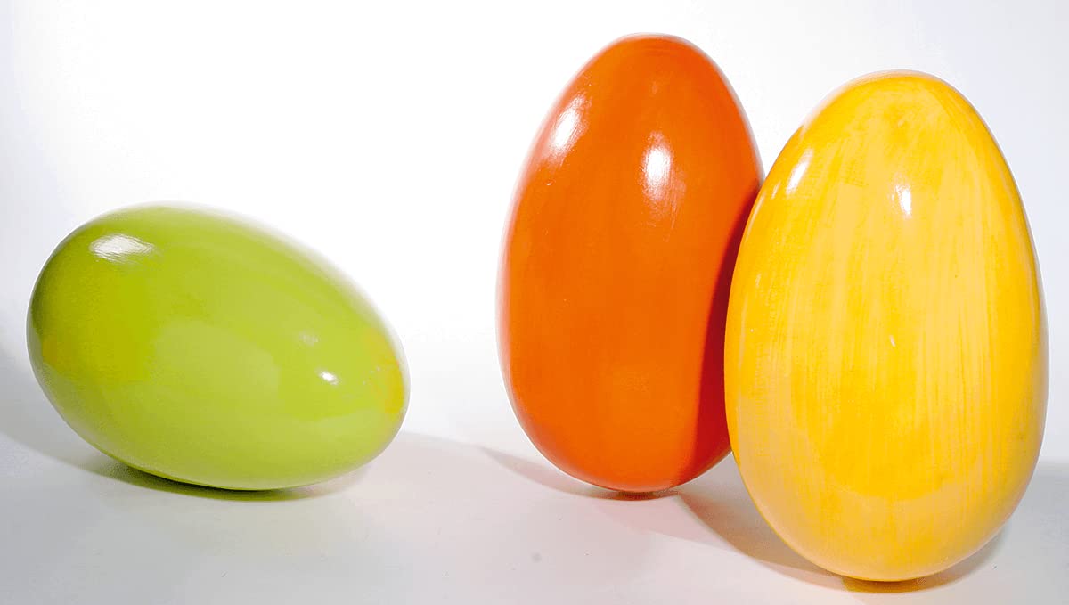 Osterei Deko-Osterei Riesen Osterdeko Deko-Ei Osterei XL glänzend 50cm orange