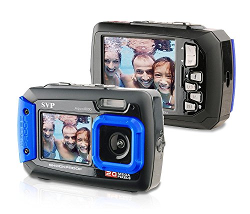 SVP 20MP Waterproof Aqua 8800 Shockproof Underwater Digital Camera Video Recorder Blue Color by SVP