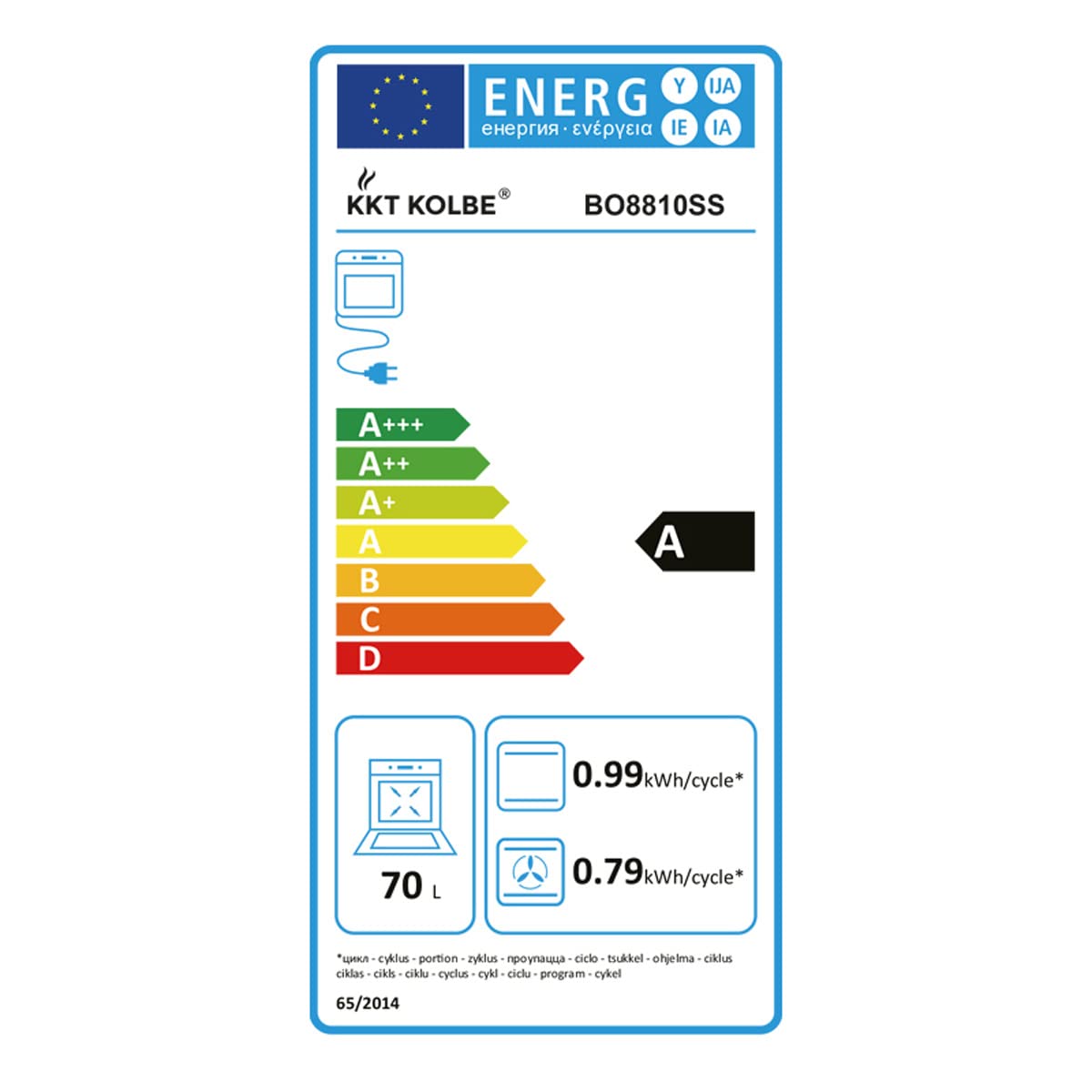 Herdset Einbaubackofen Mit Induktionskochfeld Autark 4 Zonen Heissluft Kkt Kolbe KKT KOLBE Autarkes Herdset | 60cm Einbaubackofen BO8805SS | 59cm