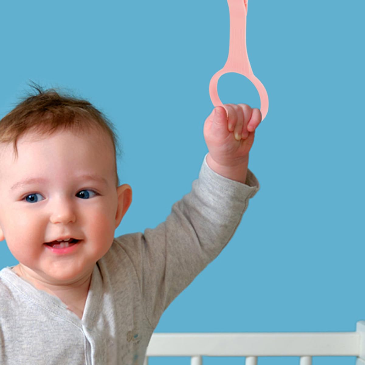 6 Anneaux De Traction Pour Parc Bébé - Matériau PP - 19,5x9 Cm - Aide à La Marche Et Jeu - Améliore équilibre Et Force Des Bras