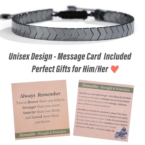Hematite Arrow Bracelet for Men Teens2