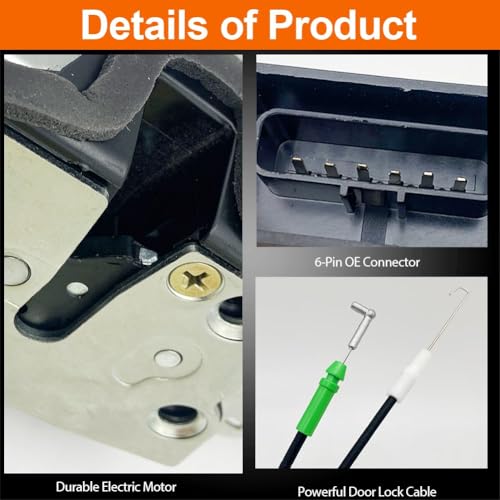 Image of Door Lock Actuator Compatible with 2001-2007 Highlander Front Left Driver Side