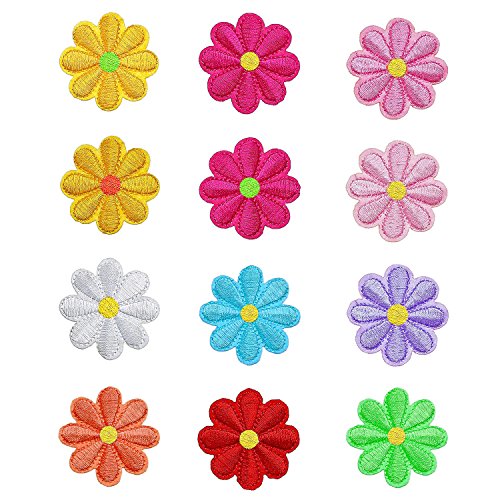 PGMJ 47pcs Embroidery Applique Patches Rose Flowers Butterfly Sunflowers Iron On Patches for Jackets, Jeans, Bags, Clothing, Arts Crafts DIY Decoration - Thumbnail 6