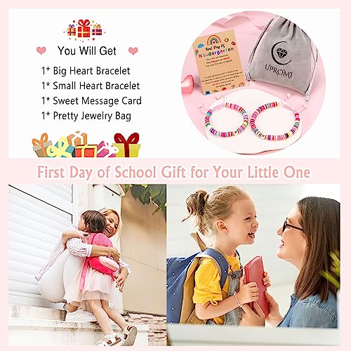 UPROMI First Day of Preschool/Kindergarten/1st Grade/2nd Grade/School Gift, Back to School Bracelet Mommy and Me Dad and Son 6