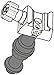WIMBERLEY AP-7 Universal Cold Shoe Mount Adapter with Anti-Rotation for Flashes, LED Lights, Monitors and Other Accessories - 1/4-20 - Made in USA Black
