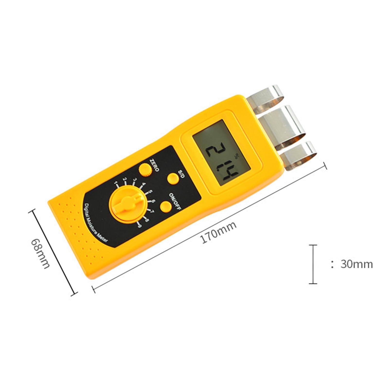 Miernik wilgotności papieru, precyzyjny miernik wilgotności kartonu papierowego, podświetlany wyświetlacz LCD, do papieru, głębokość skanowania 50 mm, papier celulozowy, rolka papieru, papier do