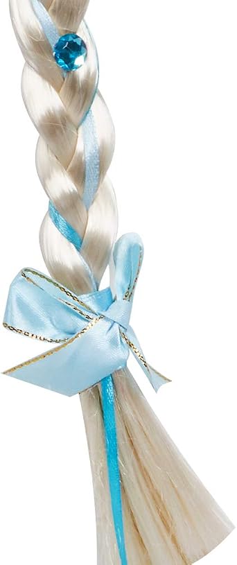 Princess Dress Up Accessories Jewelry Play Toy Set for Girls with Headband Braid Wig, Crowns, Necklaces, Wands, Rings, Bracelets Gloves Princess Costume Accessories