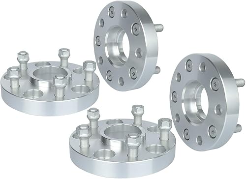 IRONTEK Espaciadores espaciadores centrales de 1 pulgada de 0.197 x 5.000in (orificio de 2.815in, pernos de 14 x 1.5 pulgadas) 5 x 5 a 5 x 5