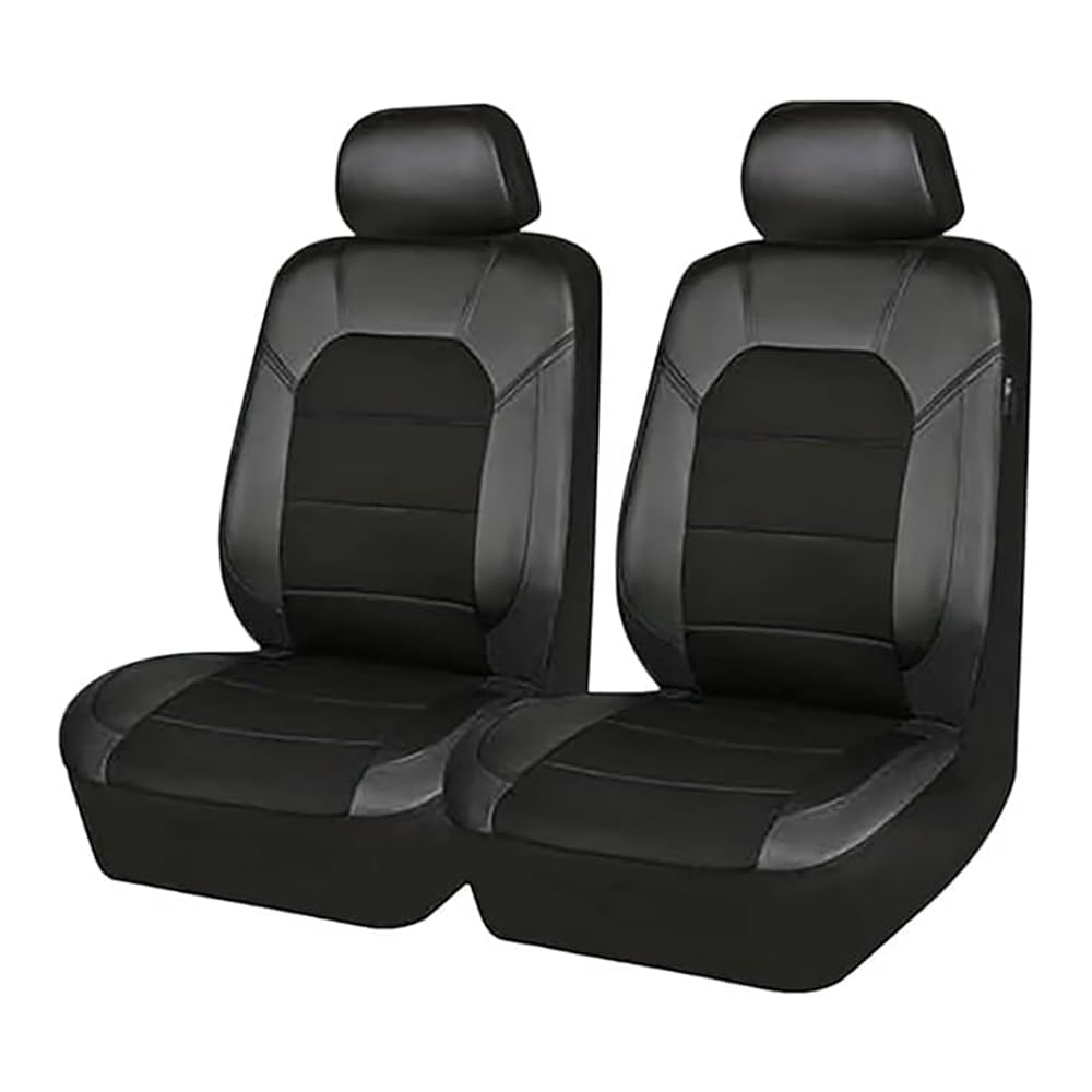 TFIUMCRGW For MG MG4 MG5 MG6 ZS HS EV MULAN Car Seat Covers Full Set, Breathable Faux Leather Seat Protectors, Waterproof Automotive Seat Guards,B