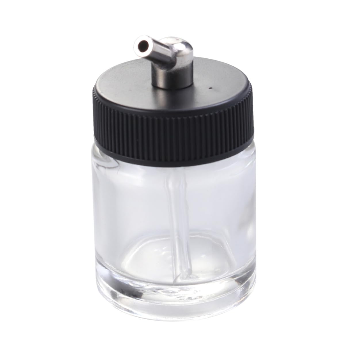 Tofficu 22Cc Glass Airbrush Bottles with Caps Professional Refillable Paint Jars for Model Painting Compatible with Master Badger Paasche Airbrushes for Quick