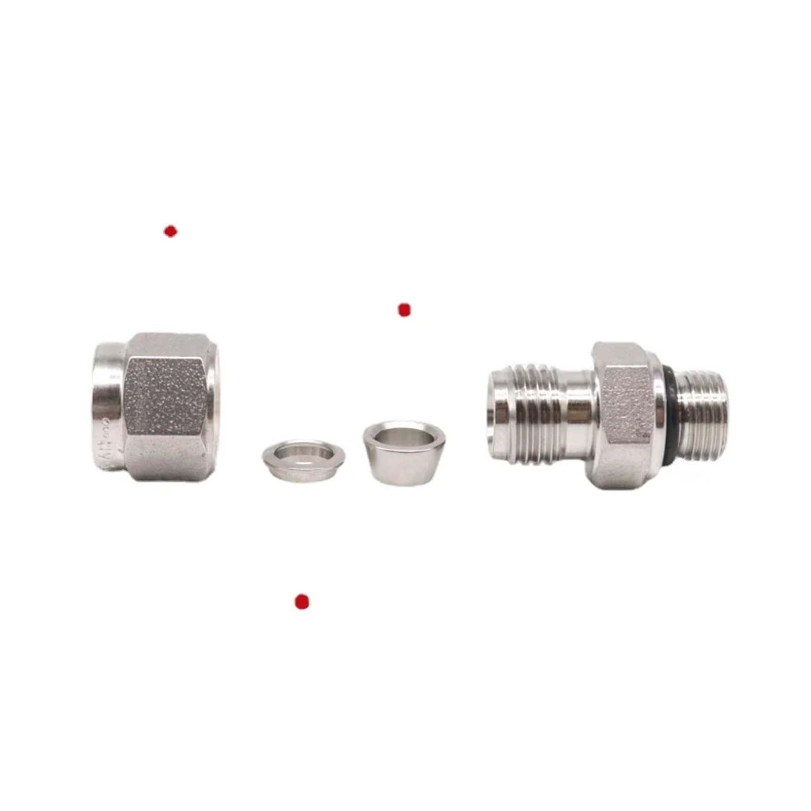 G 1/8" 1/4" 3/8" 1/2" 3/4" 1" BSPP Male To 3 6 8 10 12mm and 1/8-1" Inch Tube Compression Union SUS316L Stainless Pipe Fitting(1 Inch-G3l4BSPP)