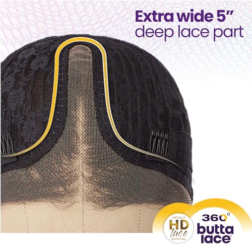 Sensationnel 360 Butta Lace Front Wig - Unit 6 (Color:1 JET BLACK)
