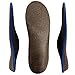 Cork Orthotics Insoles Netural Arch Support Full Length Shoes Inserts (Blue, Womens 7-7.5)