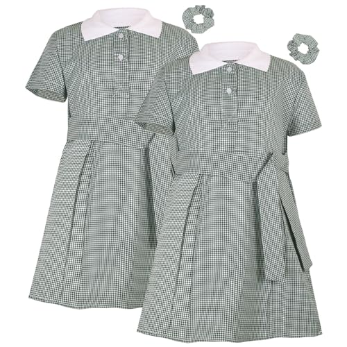 Robe vichy école anti-irritation lot de 2 robes confortables pour finir l'année au frais