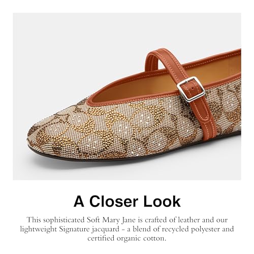 Coach Womens Sculpted C Soft Mary Jane in Crystal Signature Jacquard4