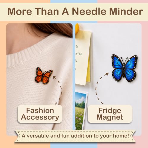 Image of Kraftex Magnetic Needle Minder. Needleminder for Embroidery & Sewing. Cute Needlepoint Accessories. Magnetic Needle Holder for Cross Stitch. Cute Magnet Pin Gift