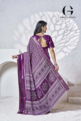 Image of GRECIILOOKS Saree | Women Saree | Saree for women latest design | Saree | Saree for Women | Silk Saree | Banarasi Saree