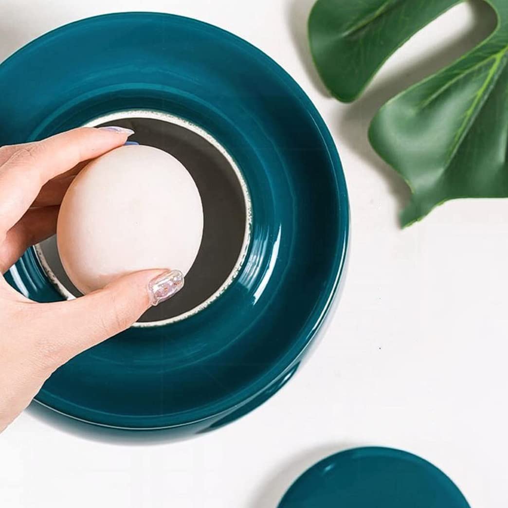 Niebieski porcelanowy słoik do wytrawiania, tradycyjny chiński garnek do fermentacji ceramicznej, garnek Kimchi z pokrywką do przechowywania żywności, uszczelka wodna pokrywa śluzy do kiszonej