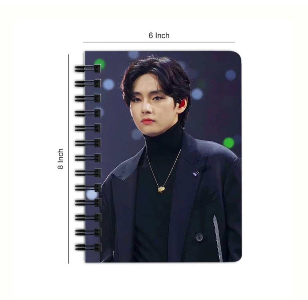 CRAFT MANIACS BTS V DRESSED IN BLACK A5 RULED 160 PAGES NOTEBOOK +