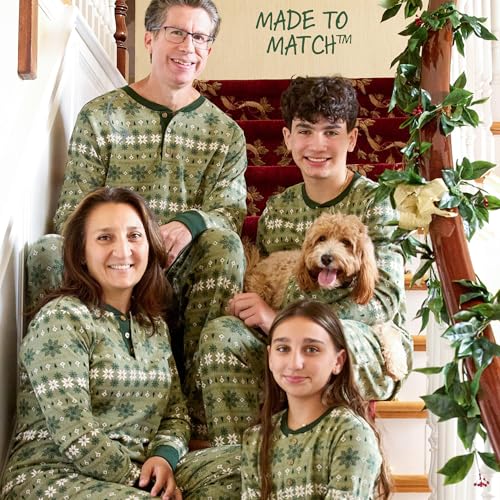 Image of Butterblu Family Jammies Matching Holiday Christmas Pajama Sets | GOTS Certified Organic Cotton for Baby, Toddler, Kids, Adults, and Pets, with Pockets, Perfect for Family Photos