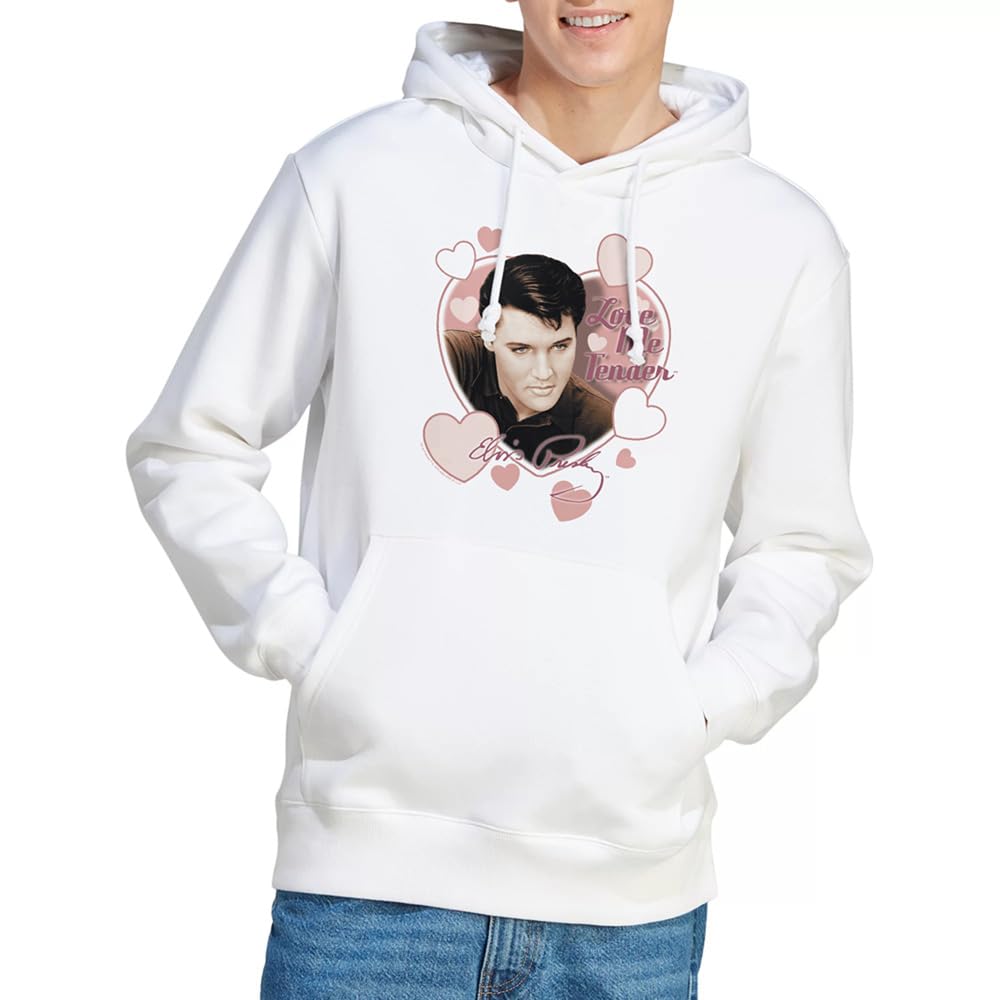 Elvis - Hoodie - White - M