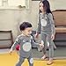 Mukola Kids Anime Pajamas Unisex Long Sleeve Tee and Pant Cotton PJ Set Puss Costume Grey-white