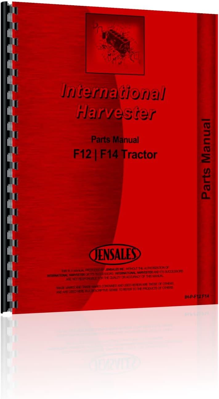 Jensales Parts Manual Compatible with Farmall F12 Tractor