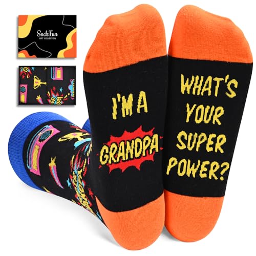 Great Grandpa Gifts from Grandchildren - Grandfather Gifts, Funny Men Socks