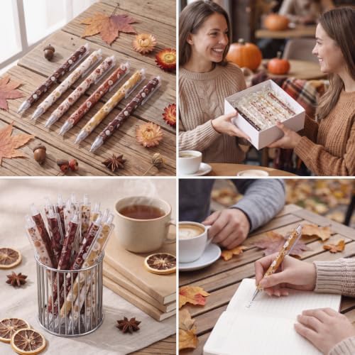 Image of Jetec 60 Pcs Fall Ballpoint Pens Bulk Autumn Party Favor Supplies