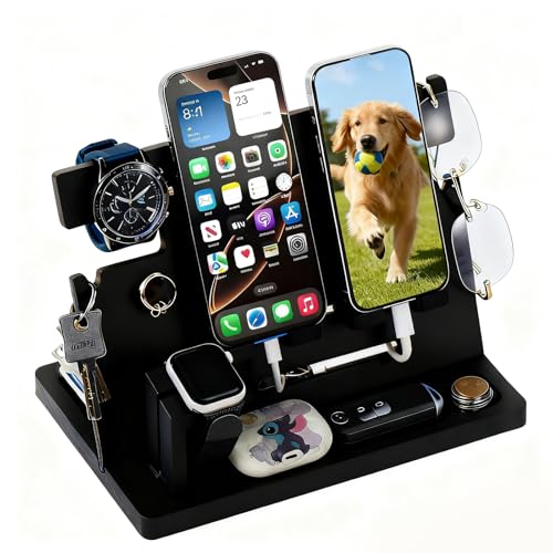 ELEVAT Idee Regalo Uomo Natale in legno Docking Station Scrivania