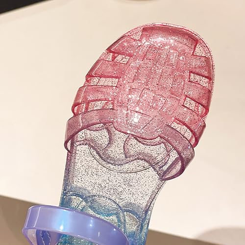 Jelly Sandals for Girls Kids Toddler Princess Dress Up Flat Colorful Mary Jane Shoes Rainbow Summer Casual Sandal3