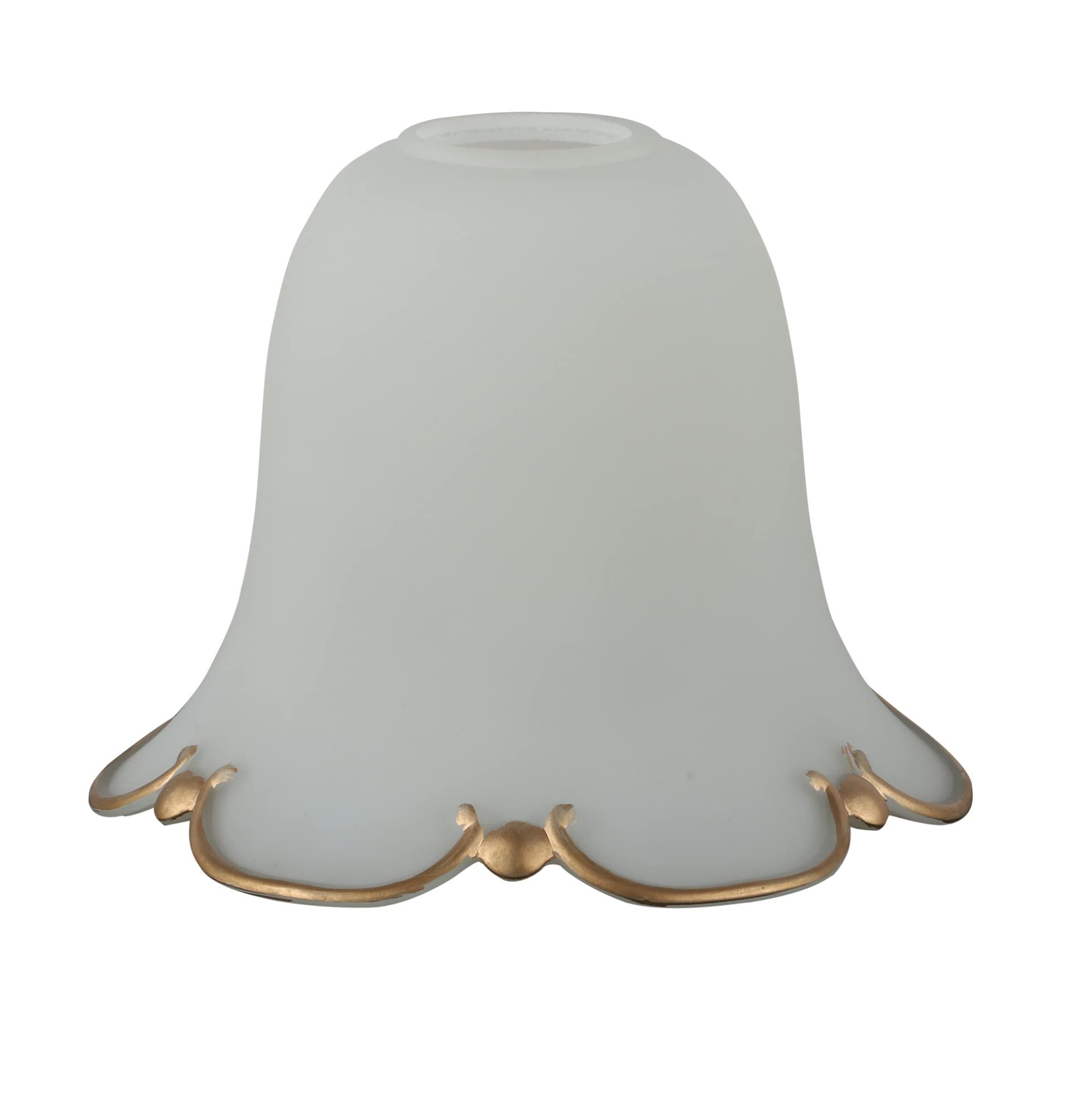 Cakeeyum Light Gold Edge Replacement Glass Lampshade Lamp Glass E27 Shade For Ceiling Pendant Light Golden Rim Shade Replacement, Lampshade, Small Shad