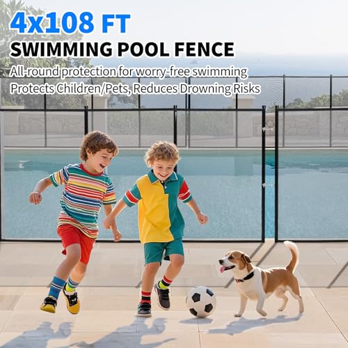 Cerca de seguridad removible para piscina 4ft x 108ft miniatura 4